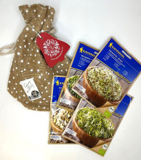 Darčekový balíček semien na klíčky - darčekové balenie zadarmo