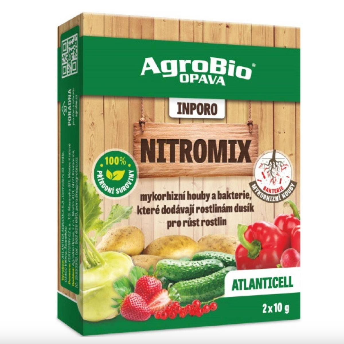 INPORO Atlanticell Nitrimix - AgroBio - odolnosť rastlín - 2 x 10 g