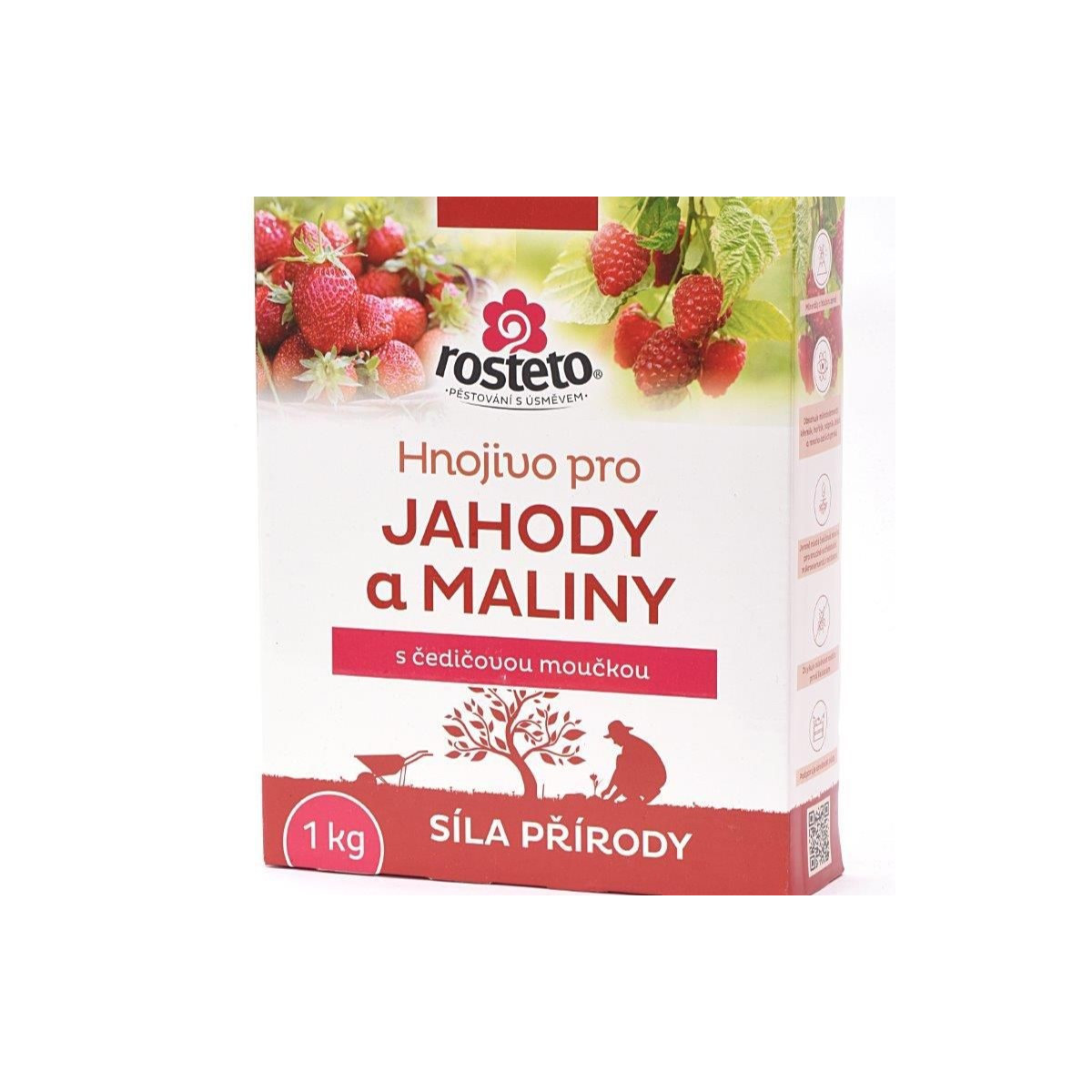 Hnojivo s čadičovou múčkou - jahody a maliny - Rosteto - hnojivo - 1 kg