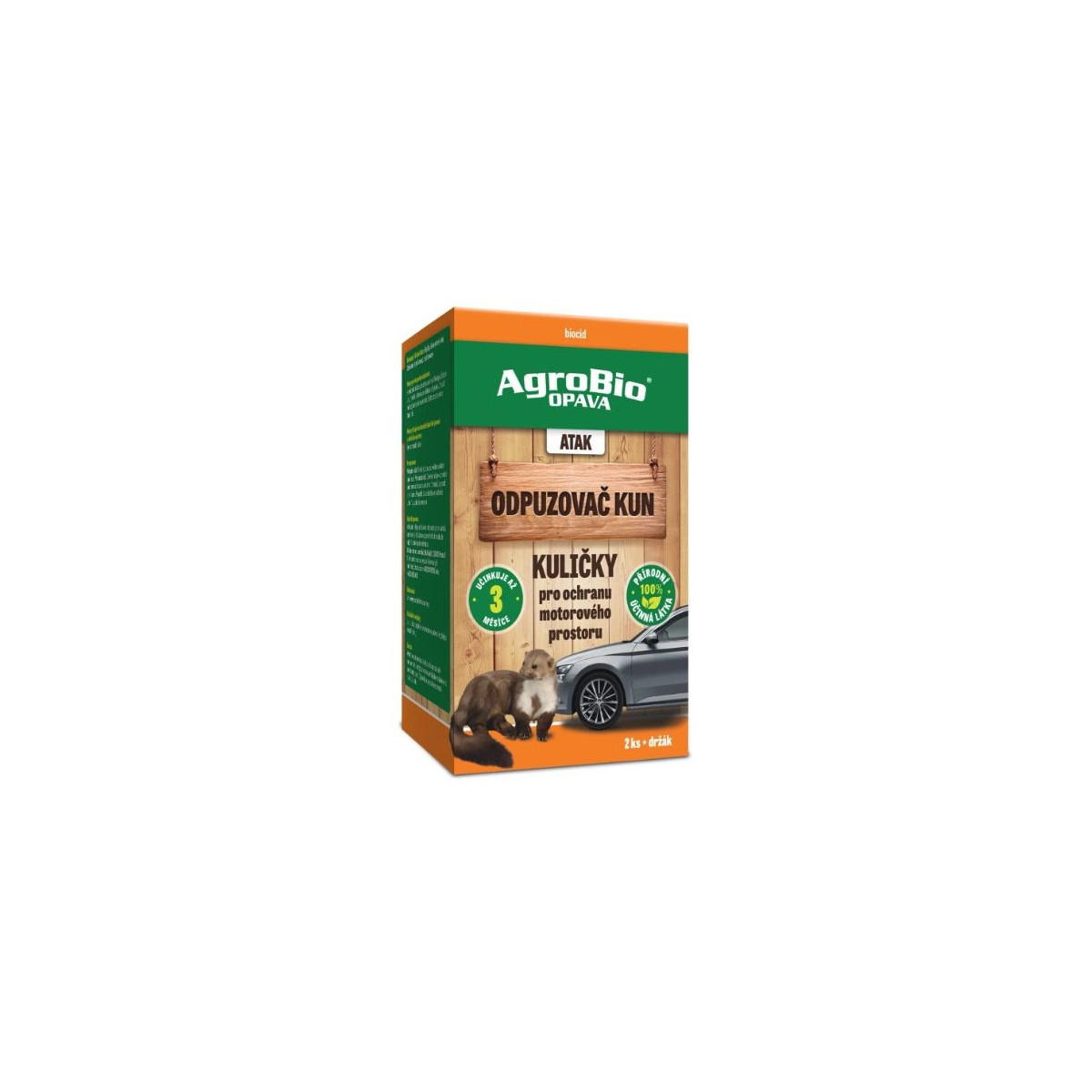 ATAK - Odpudzovač kún guličky - AgroBio - proti kunám - 2 ks