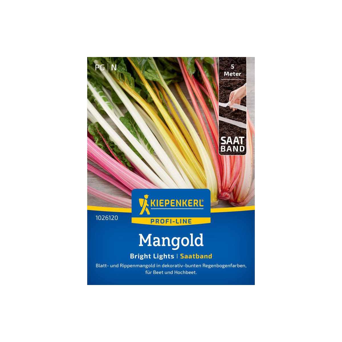 Semená Mangold Bright Lights - výsevný pásik - 5 m
