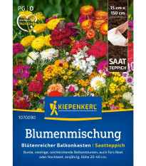 Zmes letničiek pre balkónový kvetináč - výsevný pásik - 15 x150 cm