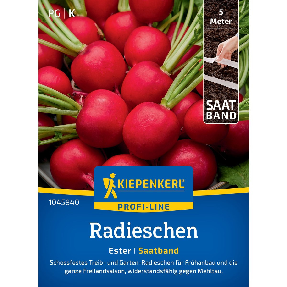 Semená reďkovky Ester F1 - výsevný pásik - 5 m