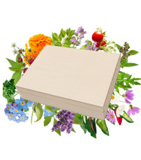 Hity medzi semienkami v drevenej škatuľke – darčeková súprava