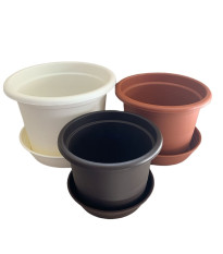 Kvetináč Campanula - sivý - 13 x 9 cm - 1 ks