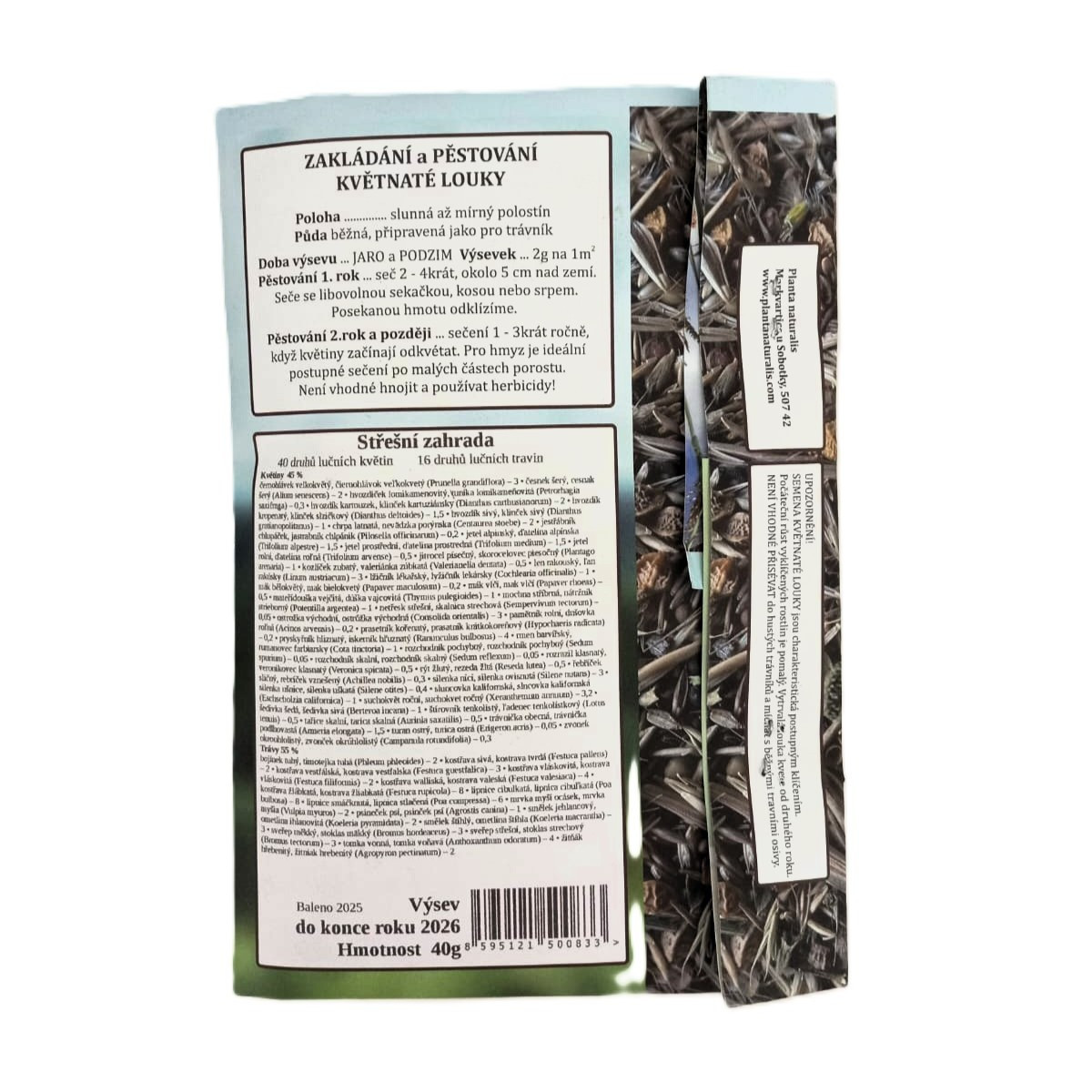 Strešná záhrada - Planta Naturalis - lúčna zmes - 40 g