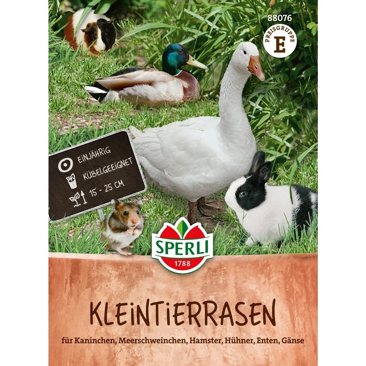 Trávna zmes pre malé zvieratá - zmes tráv - semená - Sperli