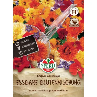 Zmes kvetín - jedlé kvety do šalátov - semená - Sperli - 1 ks