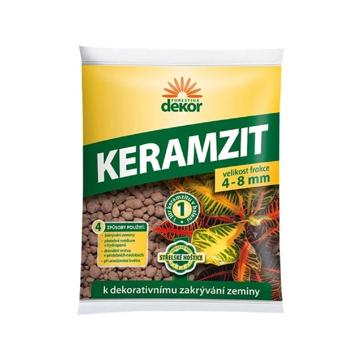 Keramzit dekor 4–8 mm - umelé kamenivo - 1 l