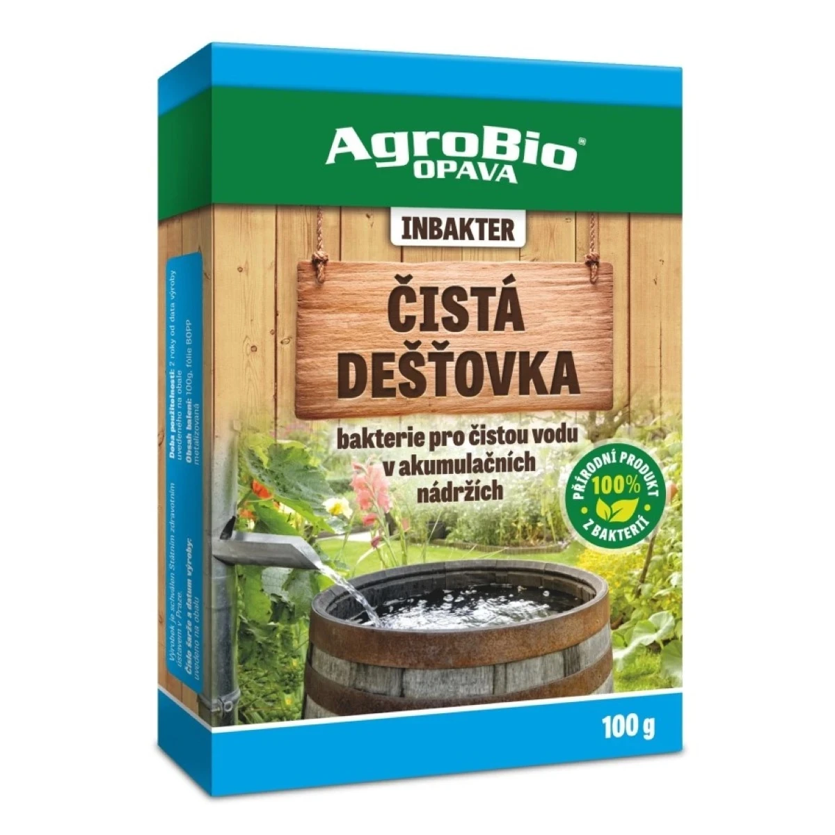INBAKTER - Čistá dažďovka - AgroBio - 100 g