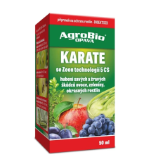 Karate so Zeon technológiou proti škodcom - ochrana rastlín - AgroBio Opava - 50 ml