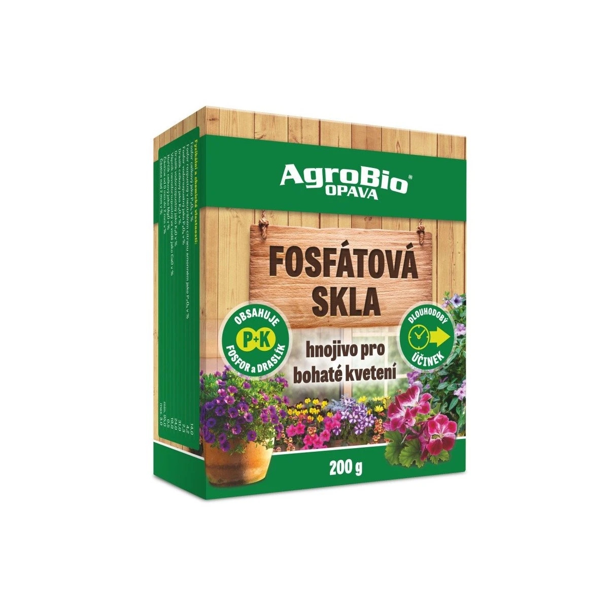 Fosfátové sklá - hnojivo v prášku - AgroBio - hnojivo - 200 g