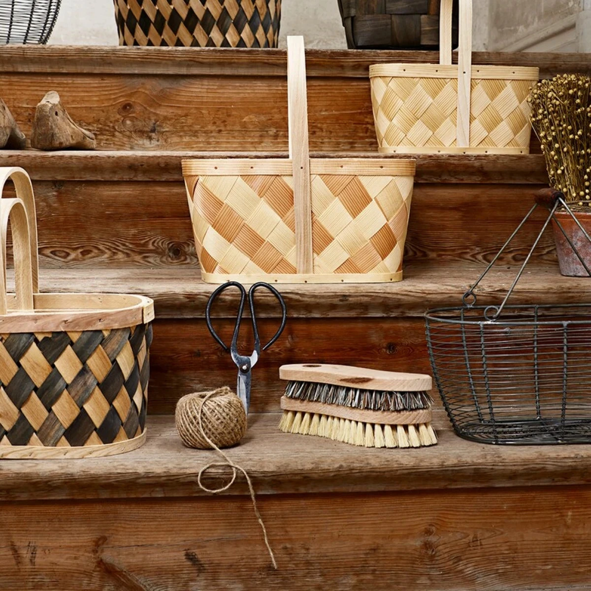 Drevená čistiaca kefa z prírodných vlákien - Strömshaga AB - 1 ks