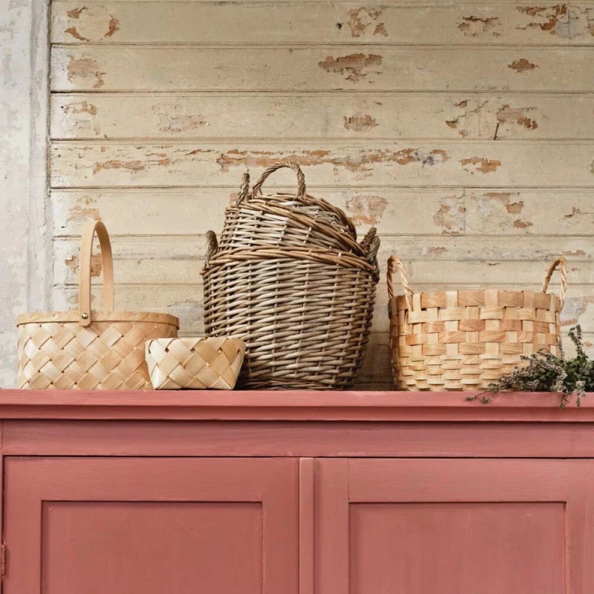 Drevené košíky Märta - prírodná farba - súprava 3 kusov - Strömshaga AB - 1 ks