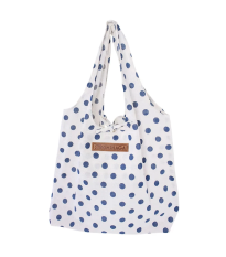 Bavlnená taška s modrými bodkami - Strömshaga AB - 1 ks