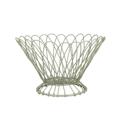 Drôtený košík - zelený - Strömshaga AB - 1 ks