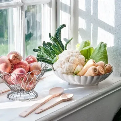 Drôtený košík - antik zinok - Strömshaga AB - 1 ks