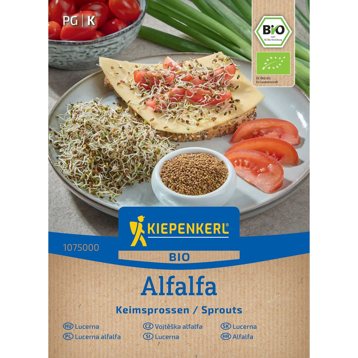 BIO Alfalfa - Lucerna - Kiepenkerl - Medicago sativa - bio semená na klíčky - 40 g