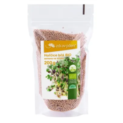 BIO Horčica biela - Sinapis albumu - bio semená na klíčky - 200 g