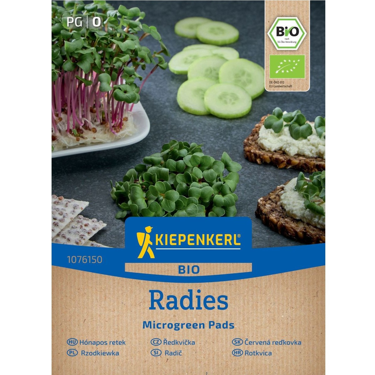 Microgreen - mikrozelenina - náhradné pláty BIO reďkovky - 3 ks