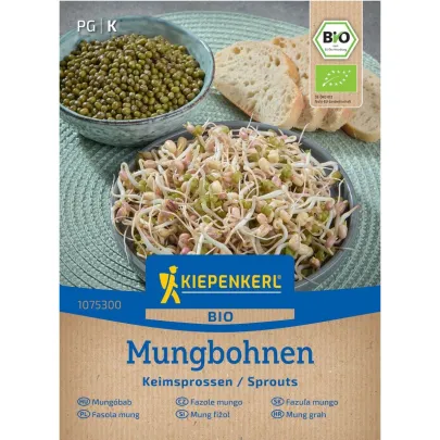BIO Semená na klíčky - fazuľa Mungo - Kiepenkerl - bio semená - 75 g