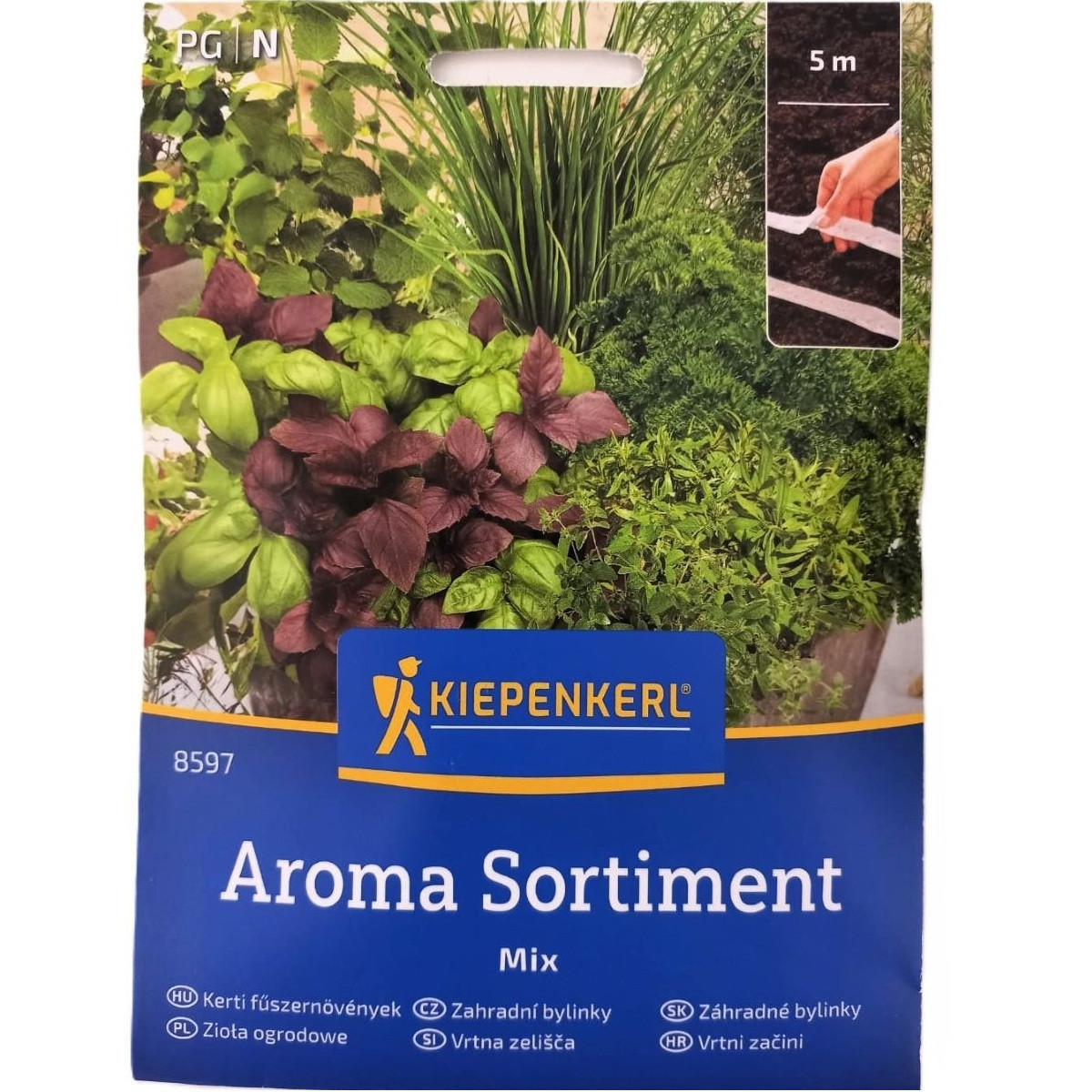 Zahradné bylinky - výsevný pásik - 5 m