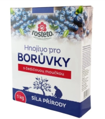 Hnojivo pre čučoriedky s čadičovou múčkou - Rosteto - 1 kg