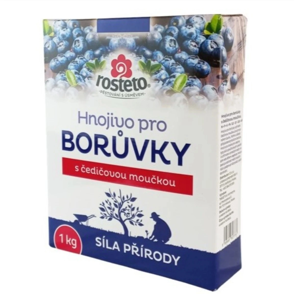Hnojivo pre čučoriedky s čadičovou múčkou - Rosteto - 1 kg