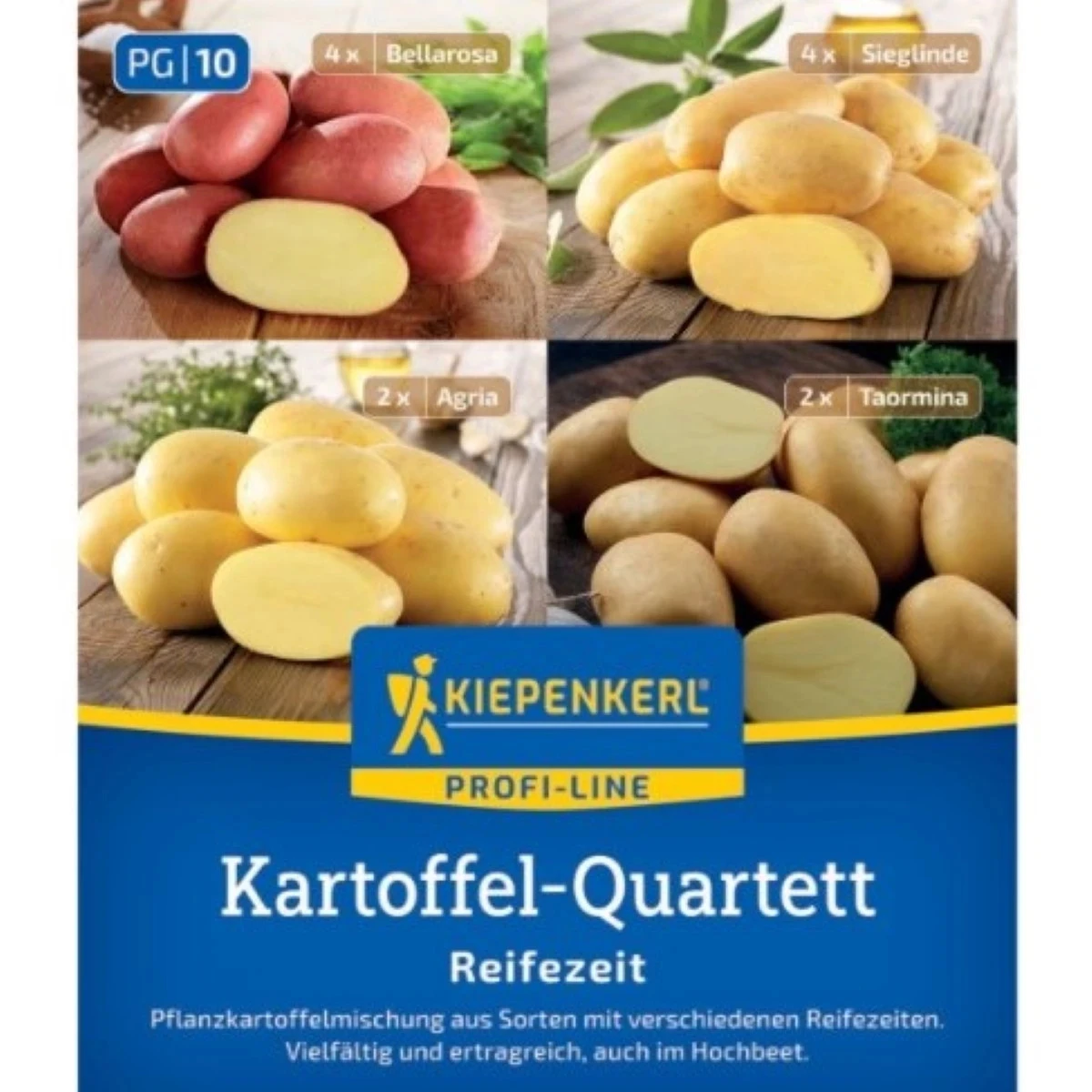 Sadbové zemiaky - 4 druhy - Solanum tuberosum - 12 ks