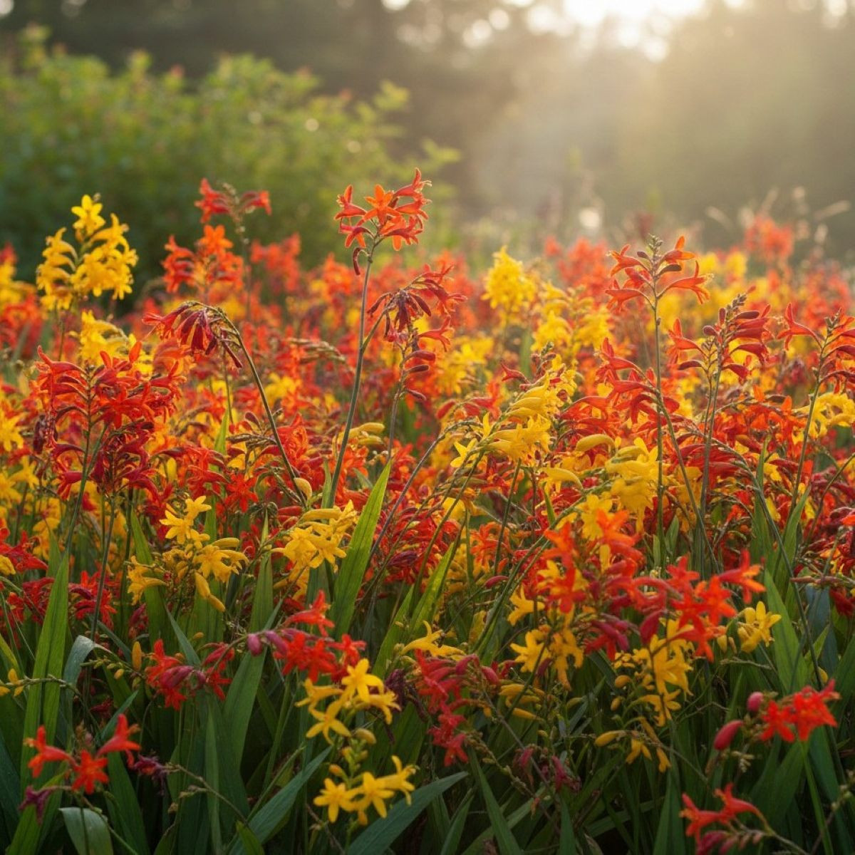 Zmes montbrécií - Crocosmia mix - cibuľoviny - 20 ks