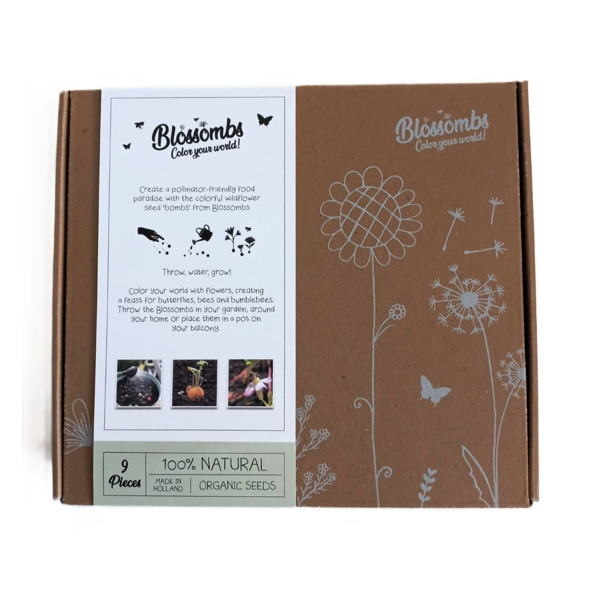 Semienkové bomby - darčeková sada - Blossombs - 9 guliek - 1 balenie