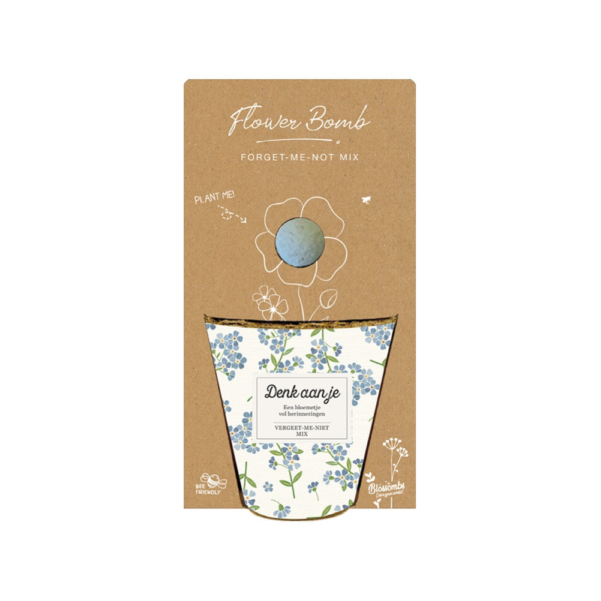 Pestovateľský set - Grow kit - zmes nezábudiek - Blossombs - 1 ks