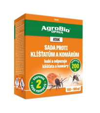 ATAK Súprava proti kliešťom a komárom - AgroBio - ochrana proti hmyzu - 50+50 ml