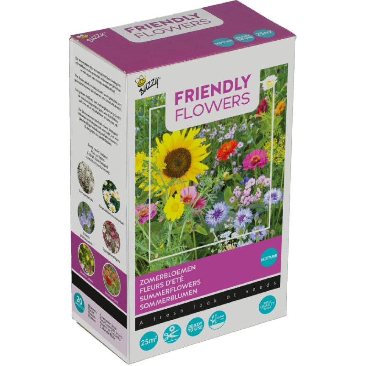 Buzzy - Kvetinová zmes Flower Meadow - Pieterpik - 1 ks