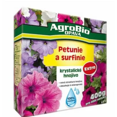 Kryštalické hnojivo pre petúnie a surfínie - Agro - 400 g