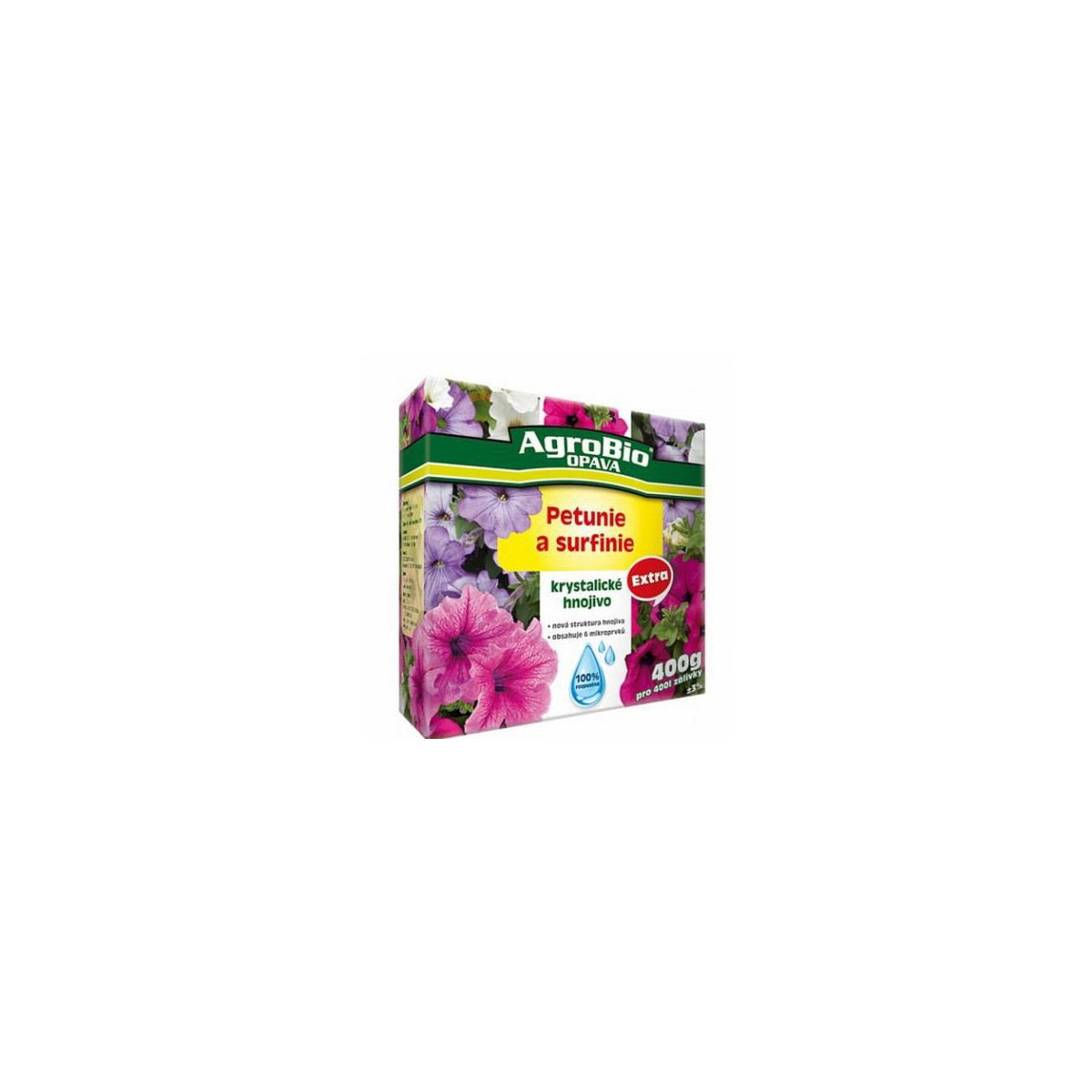 Kryštalické hnojivo pre petúnie a surfínie - Agro - 400 g