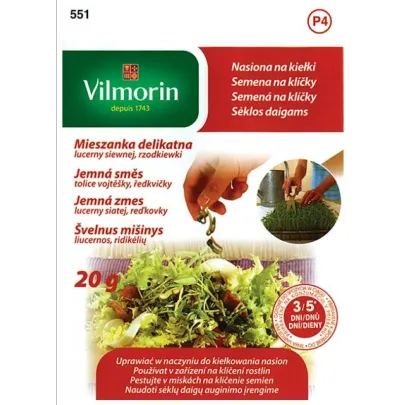 Semená na klíčky - Jemná zmes - 20g