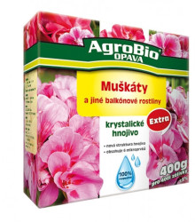 Kryštalické hnojivo Muškáty - 400 g - AgroBio