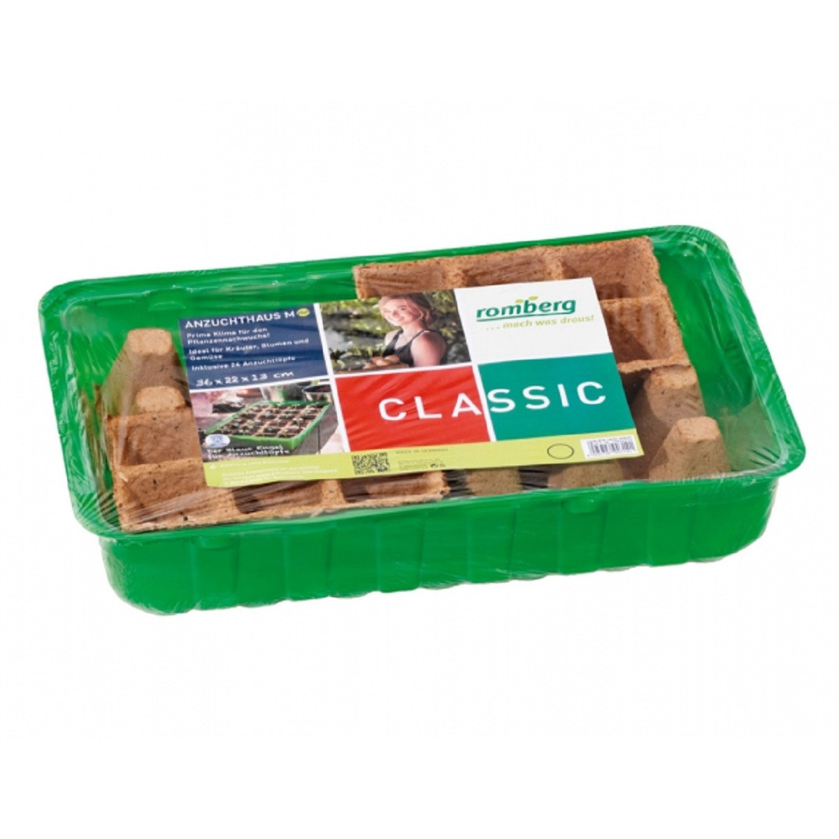 Miniparenisko M PLUS 36x22x13 cm + 24 ks  rašelinových sadbovačov