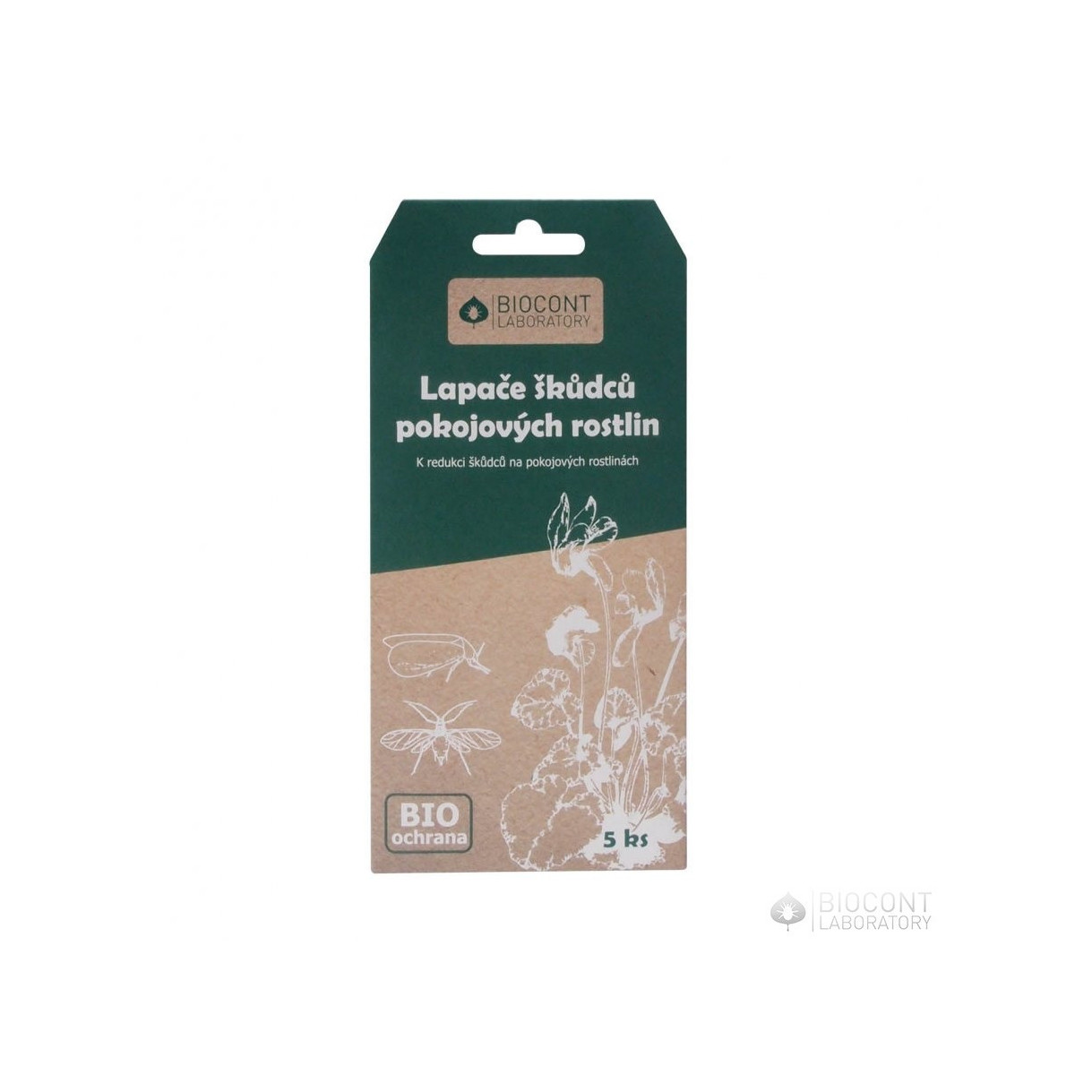 Lapače škodcov BIO lepy - izbové rastliny - 5 ks