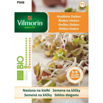 Bio semená na klíčky - Reďkovka Daikon - 10 g