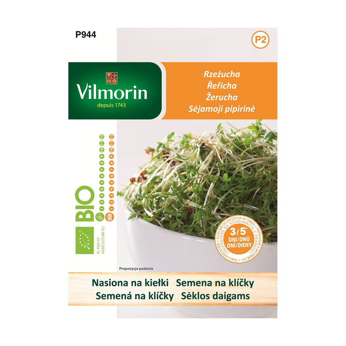 Bio semená na klíčky - Žerucha - 15 g