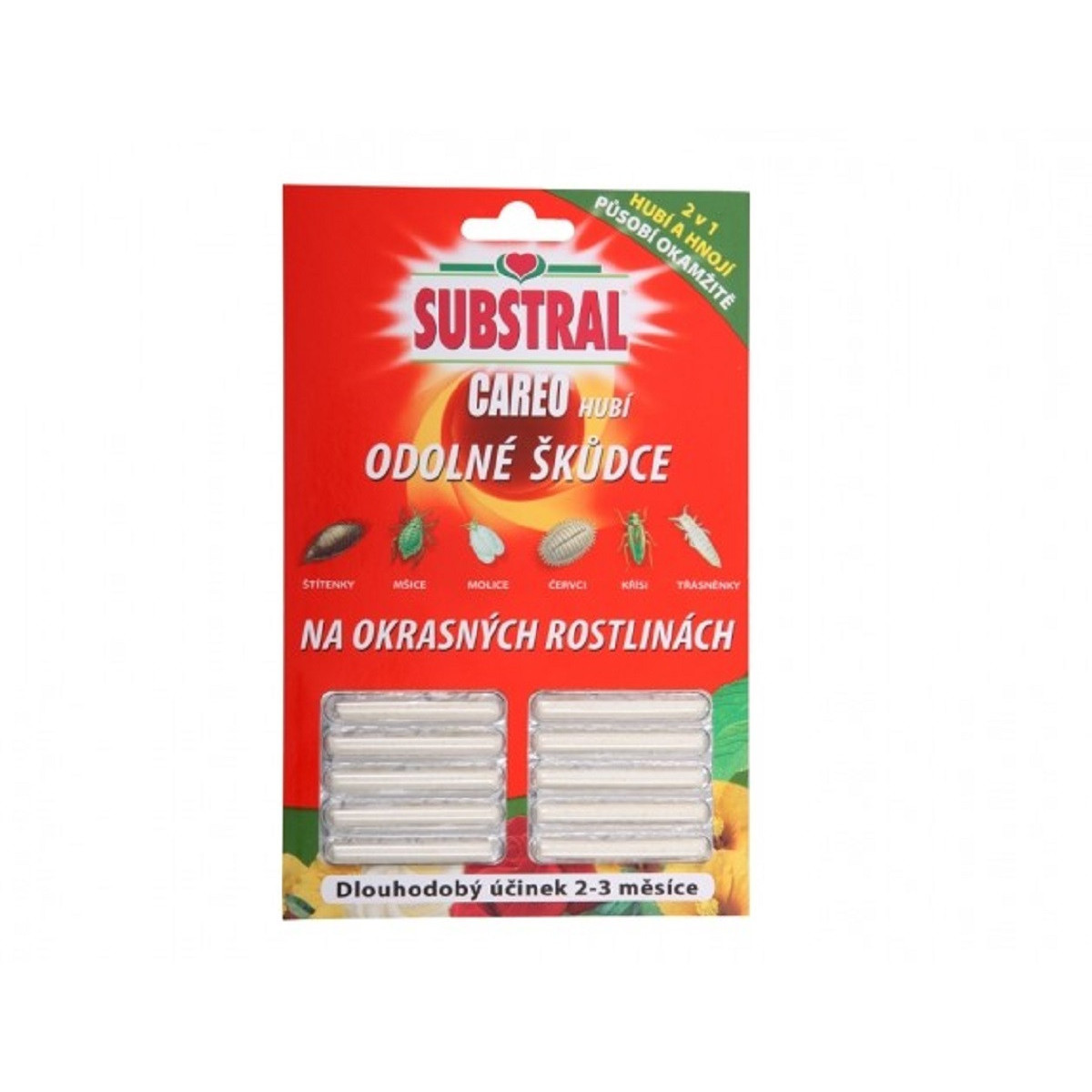 Substral Careo - tyčinky proti hmyzu - 10 ks
