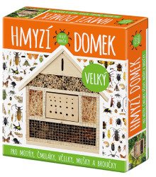Hmyzí domček veľký - domček pre motýle, čmeliaky, včely, mušky a chrobáky - 1 ks