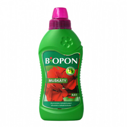 Kvapalné hnojivo pre muškáty - BioPon - 500 ml