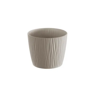 Plastový obal na kvetináč - SANDY - hnedý - 1 ks