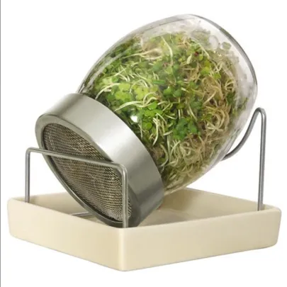 Pohár na klíčenie s keramickým podstavcom - 1 ks