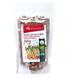 Zmes bio semien na klíčenie - BIO cícer, šošovica, senovka - 200 g
