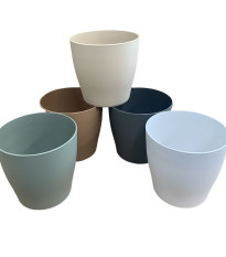 Obal na kvetináč LIVING - sivý - 13 x 13 cm - 1 ks