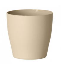 Obal na kvetináč LIVING - tmavo béžový - 13 x 13 cm - 1 ks